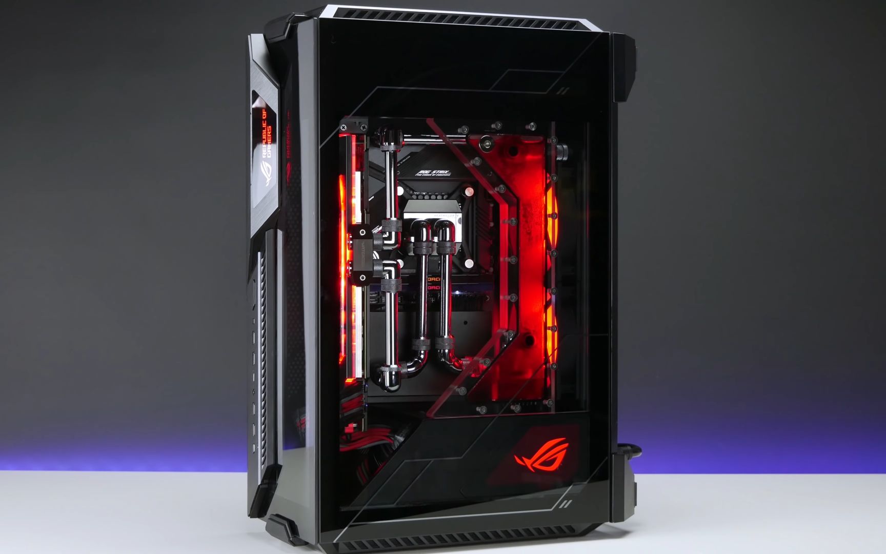 4k转载玩家国度z11itx机箱红黑风格装机