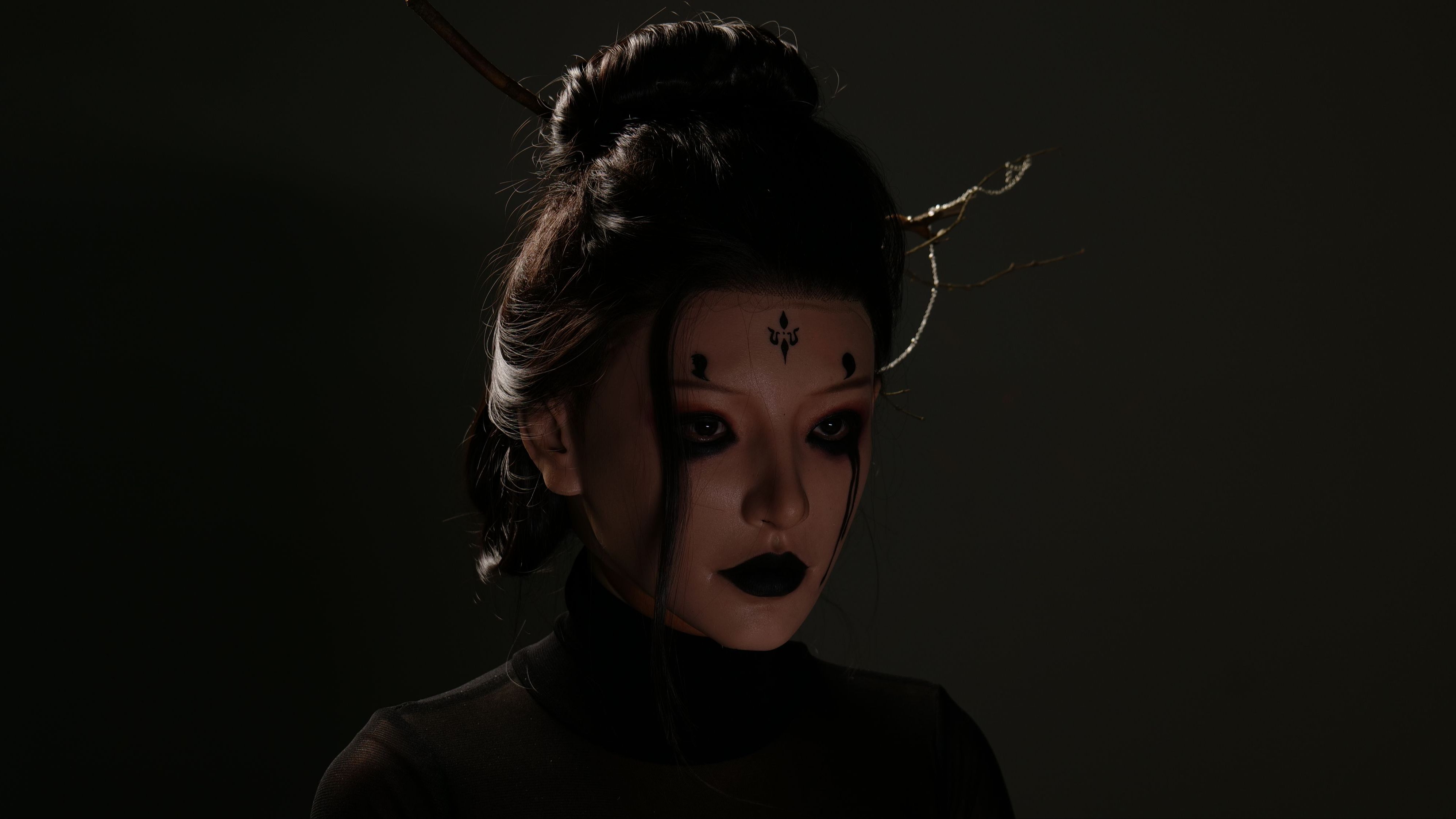 面具仿妆蜘蛛精四枚