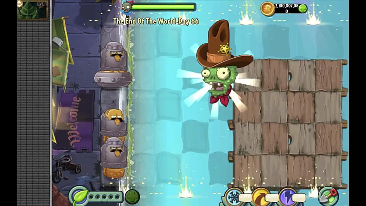 pvz2国际版自制关卡#66 薄荷战