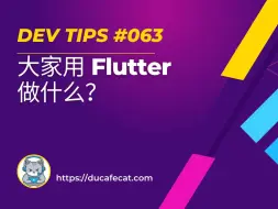 Télécharger la video: 大家用 Flutter 做什么？