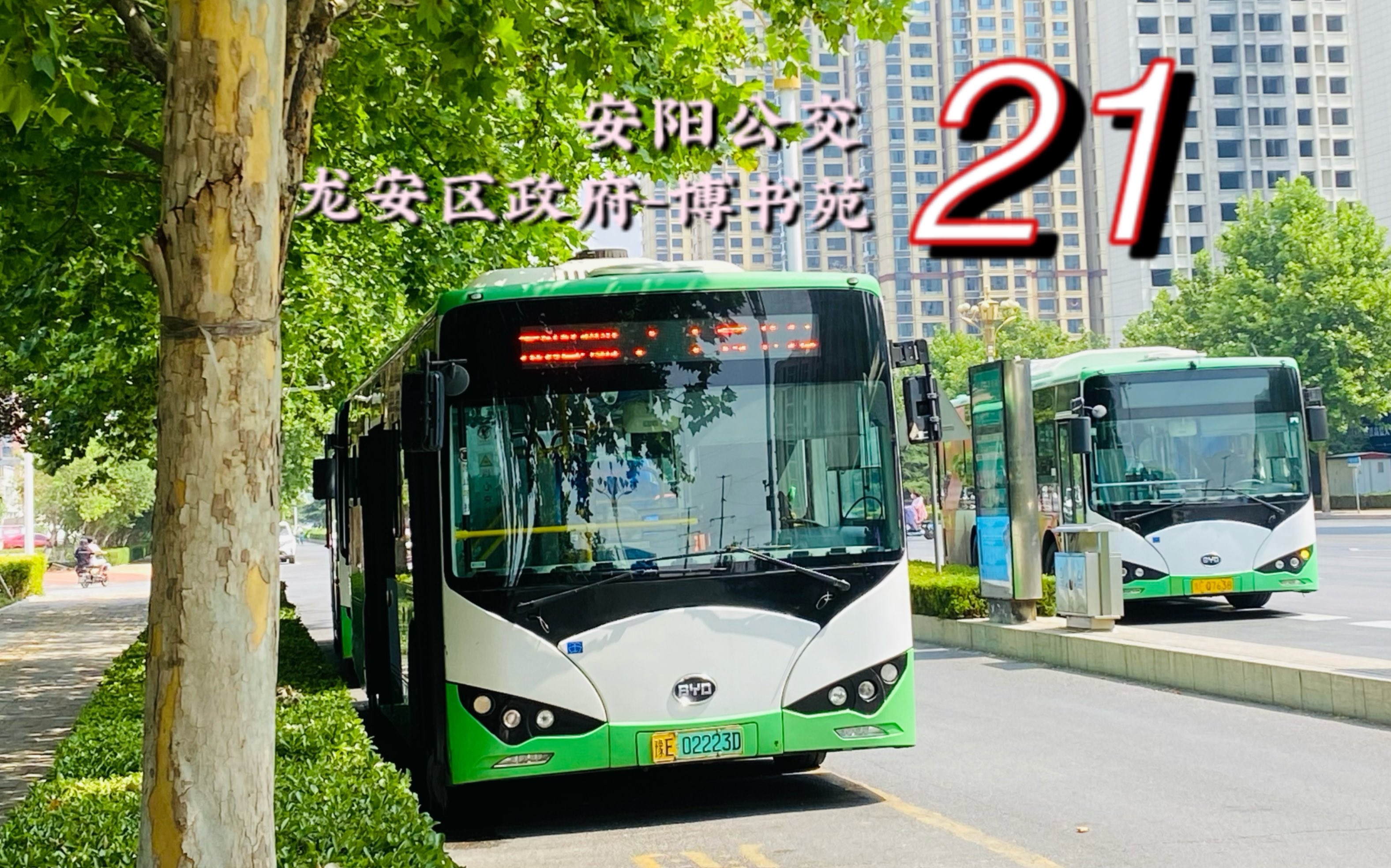 【pov】安阳公交21路第一视角展望(龙安区政府→博书苑)_哔哩哔哩