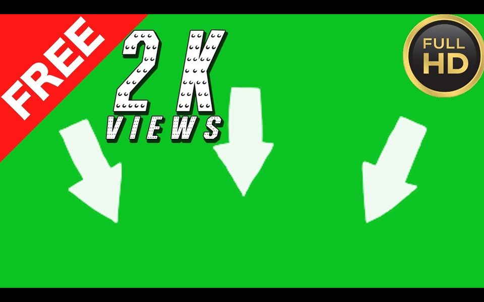 绿幕素材箭头绿幕效果素材包无版权无水印1080phd