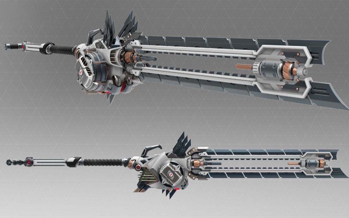 maya建模一把科技刀,次世代全流程细节教程!