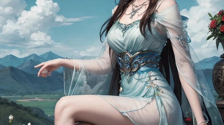 适合当壁纸的动漫人物,国漫女神完美世界