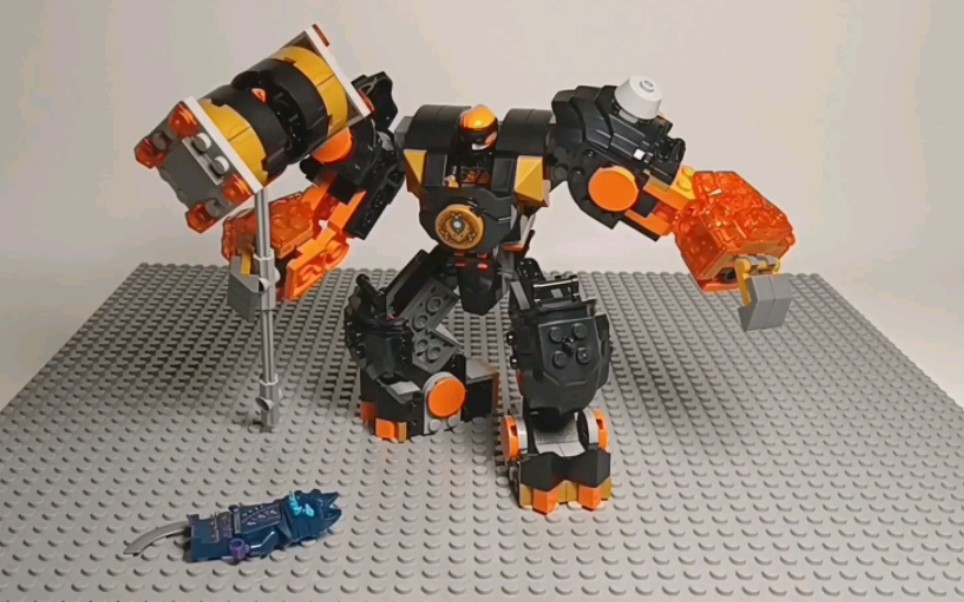 来打造一台大地元素机甲吧!【乐高幻影忍者定格动画拼装】