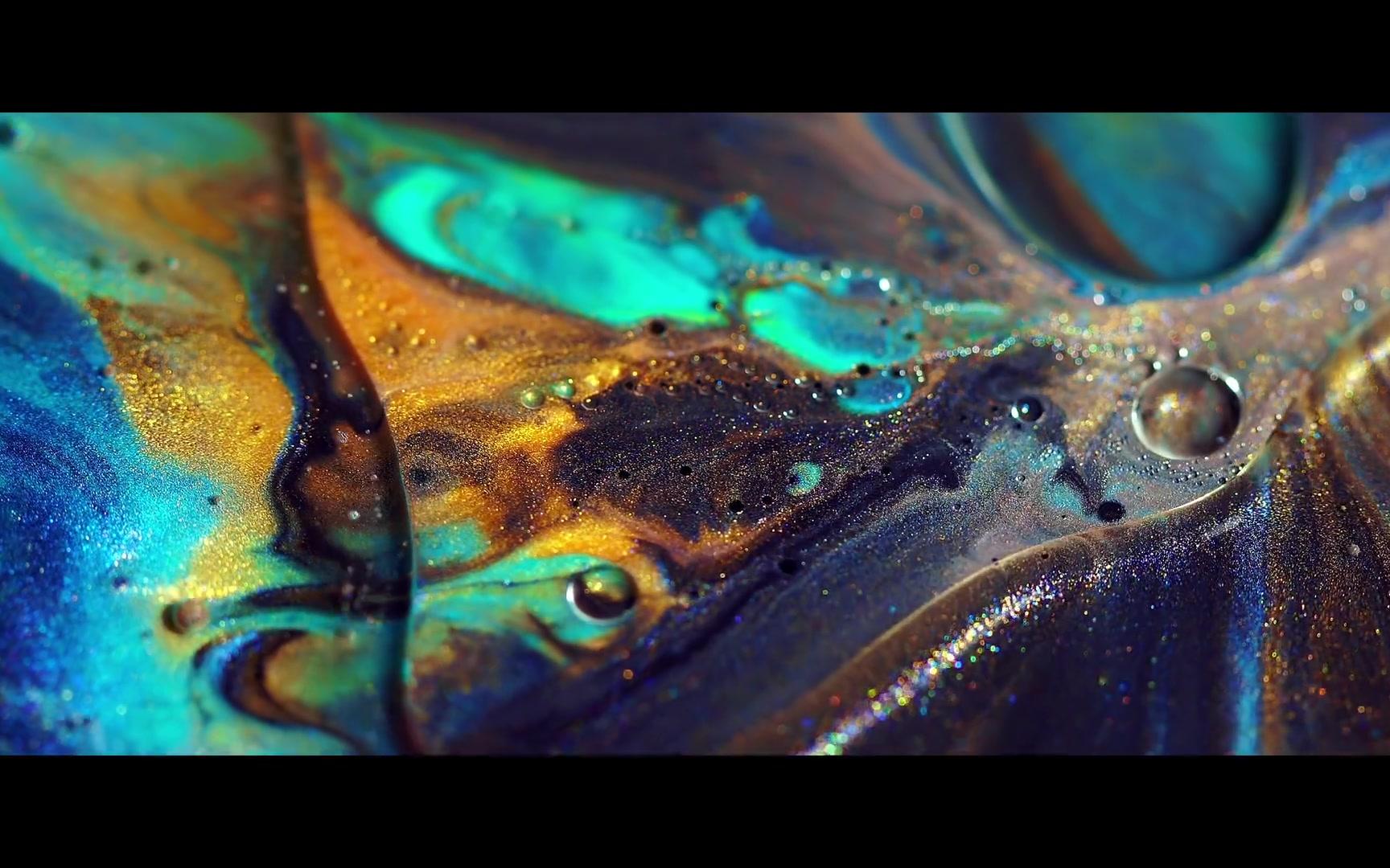 壁纸 油彩液体 emerald