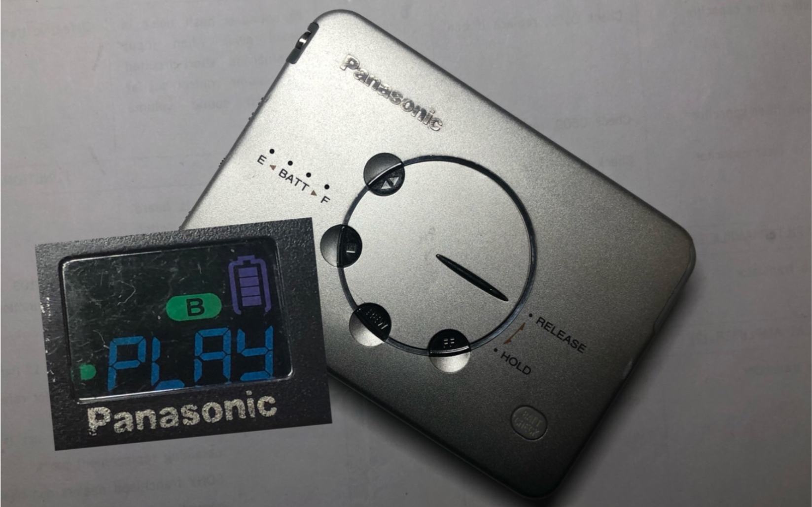 松下sx60超薄随身听难得一见的彩屏线控当年高端机型