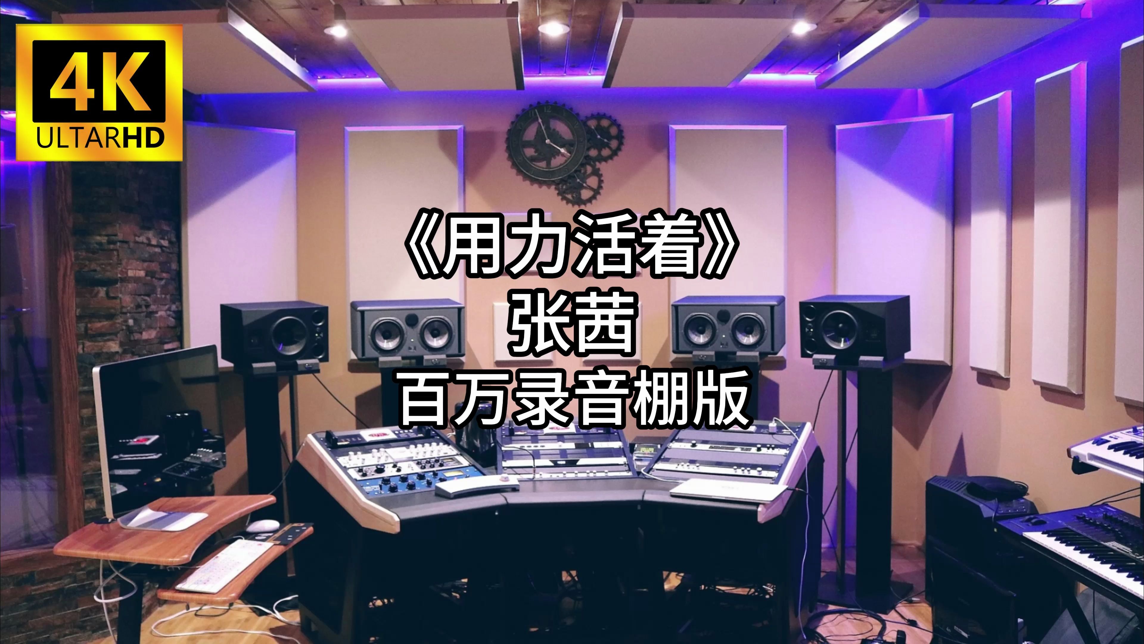 《用力活着》-张茜 百万录音棚4k完整版