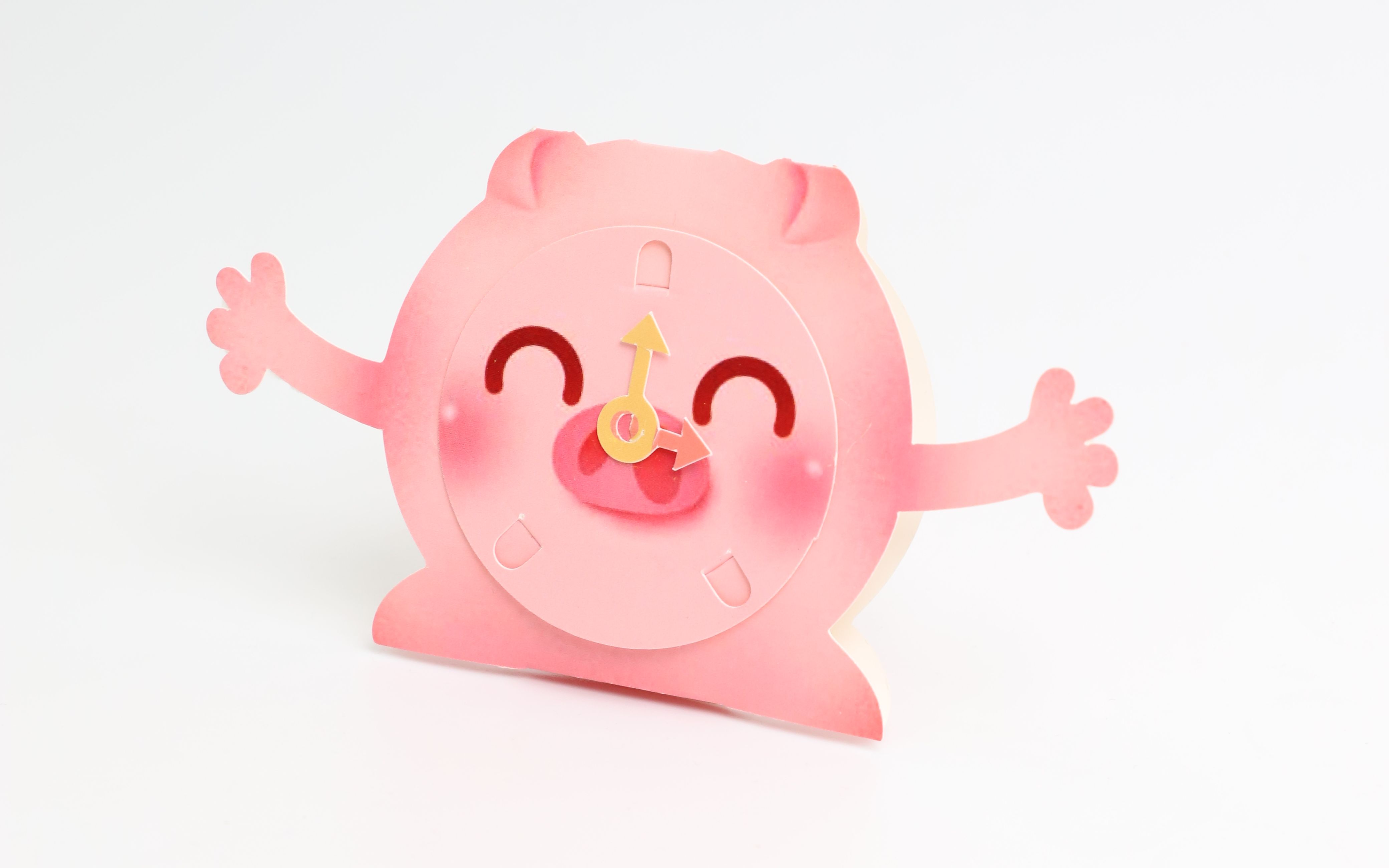 爱涂图3d立体动物折纸--小猪