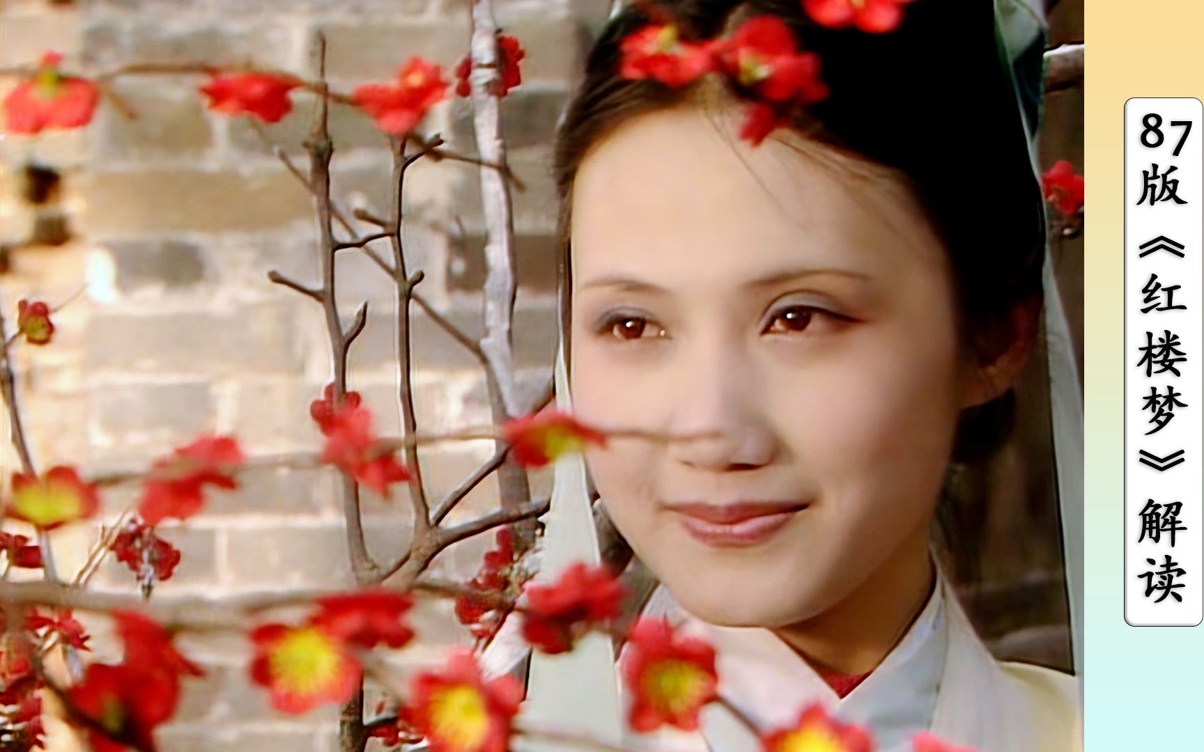 87版《红楼梦》的8大名场面,黛玉葬花,宝钗扑蝶,踏雪寻梅