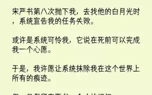 【完结文】宋严书第八次抛下我，去找他的白月光时，系统宣告我的任务失败。或许是系统...