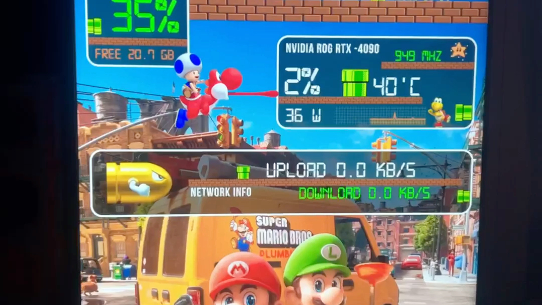 aida64主题皮肤 超级玛丽 2160-3840