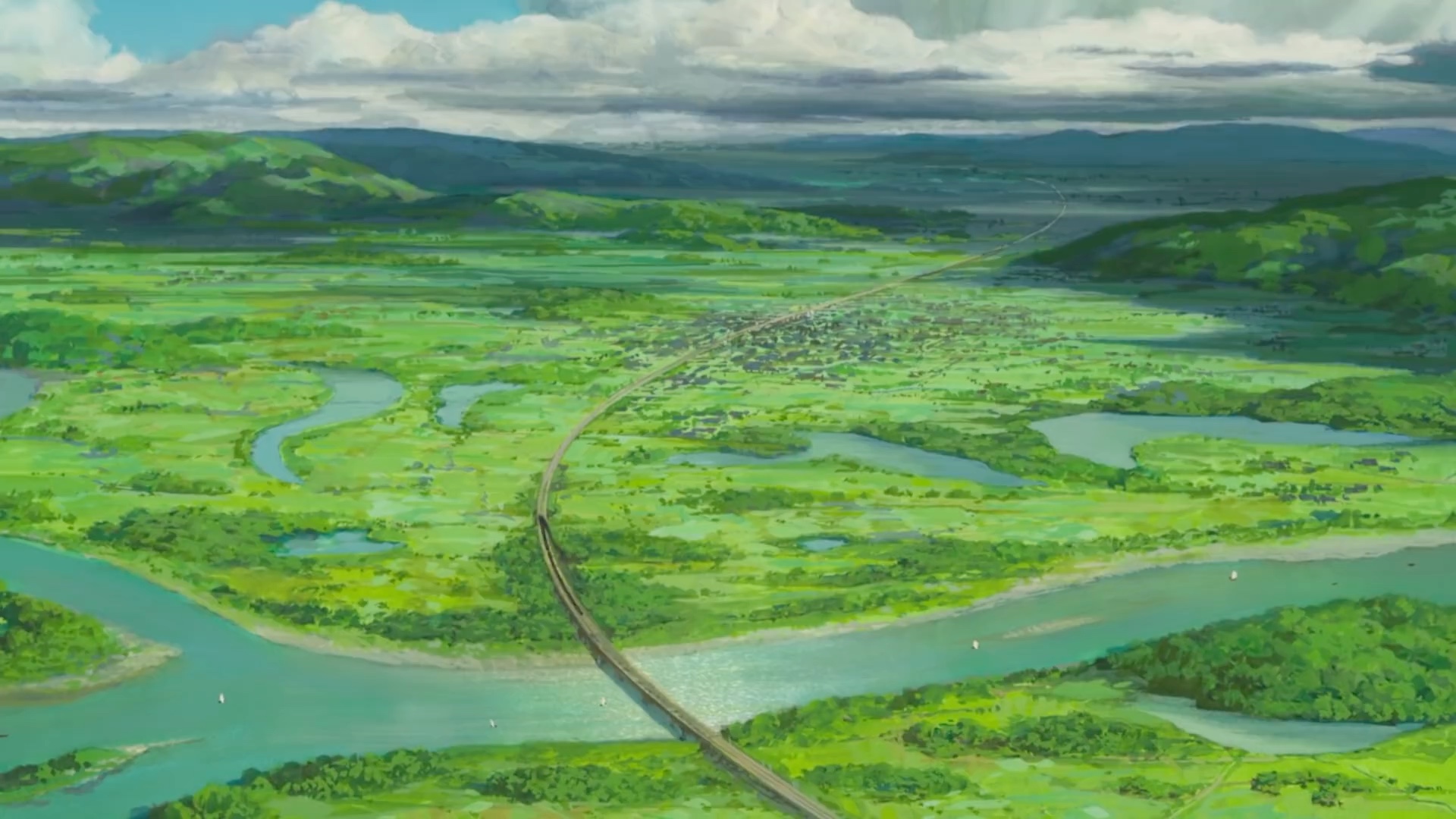 吉卜力动画电影场景中的轻松每帧每秒的30分钟 来一起感受宁静气息吧