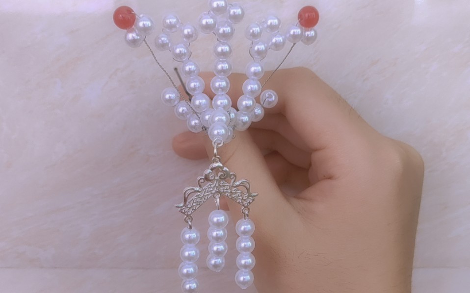 珍珠小凤凰发簪