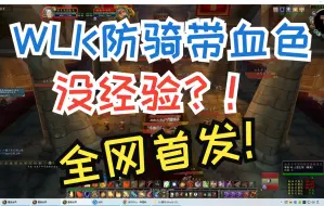 Download Video: 全网首发！WLK防骑带血色  经验堪称恐怖  10分钟1门   2门1级