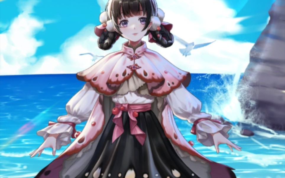 樱山水-扇子飞舞