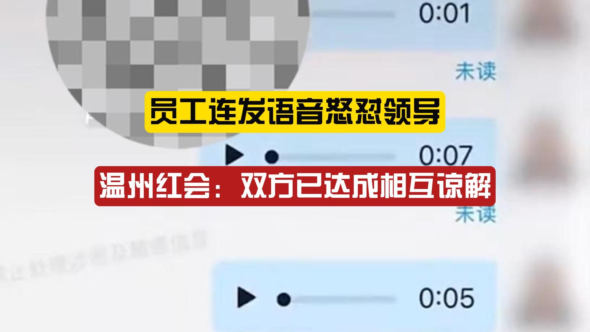 温州市红十字会回应网传“打工人嘴替”视频:表格填错被批评引发,双方已和解哔哩哔哩bilibili