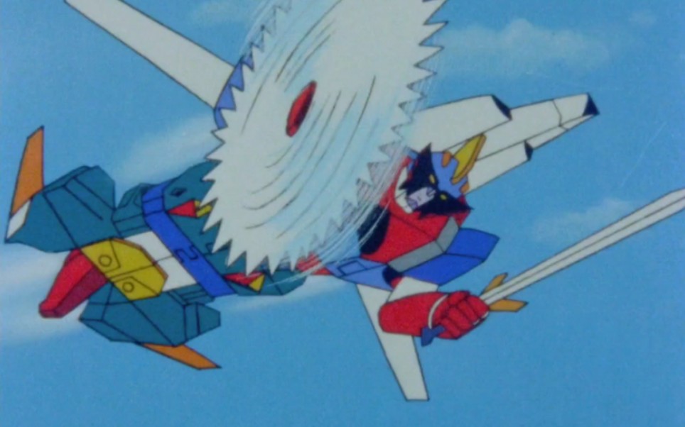 【动画】超合体魔术机器人银凯撒 合体机器人银凯撒初战片段【1080p