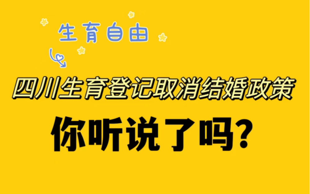 生育登记取消结婚政策!生育自由是好是坏?哔哩哔哩bilibili