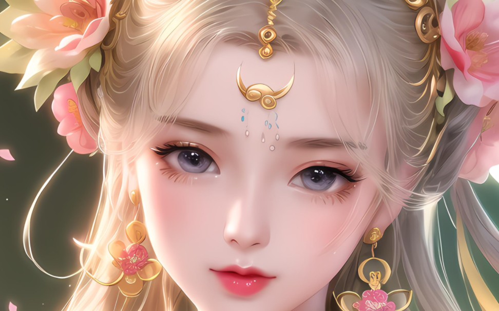 牡丹花少女