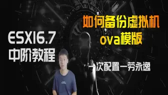 ESXI中阶教程 如何备份虚拟机ova模版，让你软路由一次配置一劳永逸