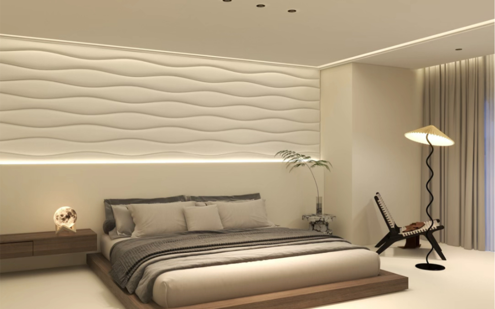 悬浮吊顶无主灯设计|射灯,灯带.氛围感瞬间拉满