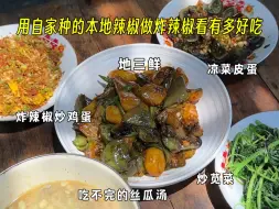 Download Video: 秋播时节到了每天都在忙着种菜，看看自家的辣椒做炸辣椒有多简单