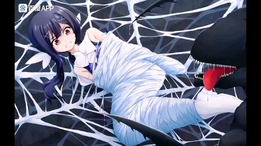 女孩儿被大蜘蛛拖入洞穴后做成了茧