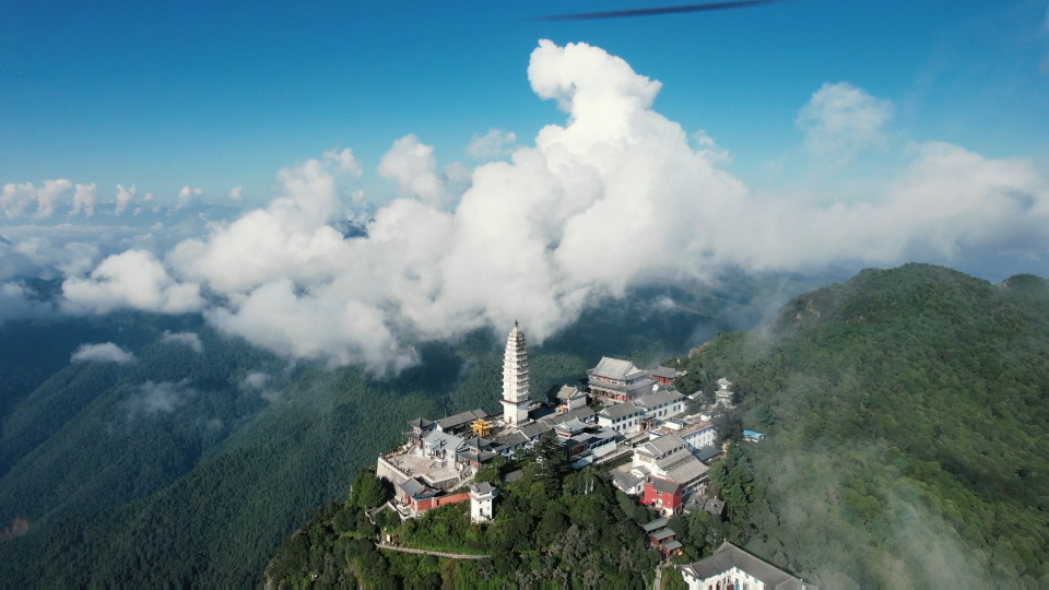 大理鸡足山航拍