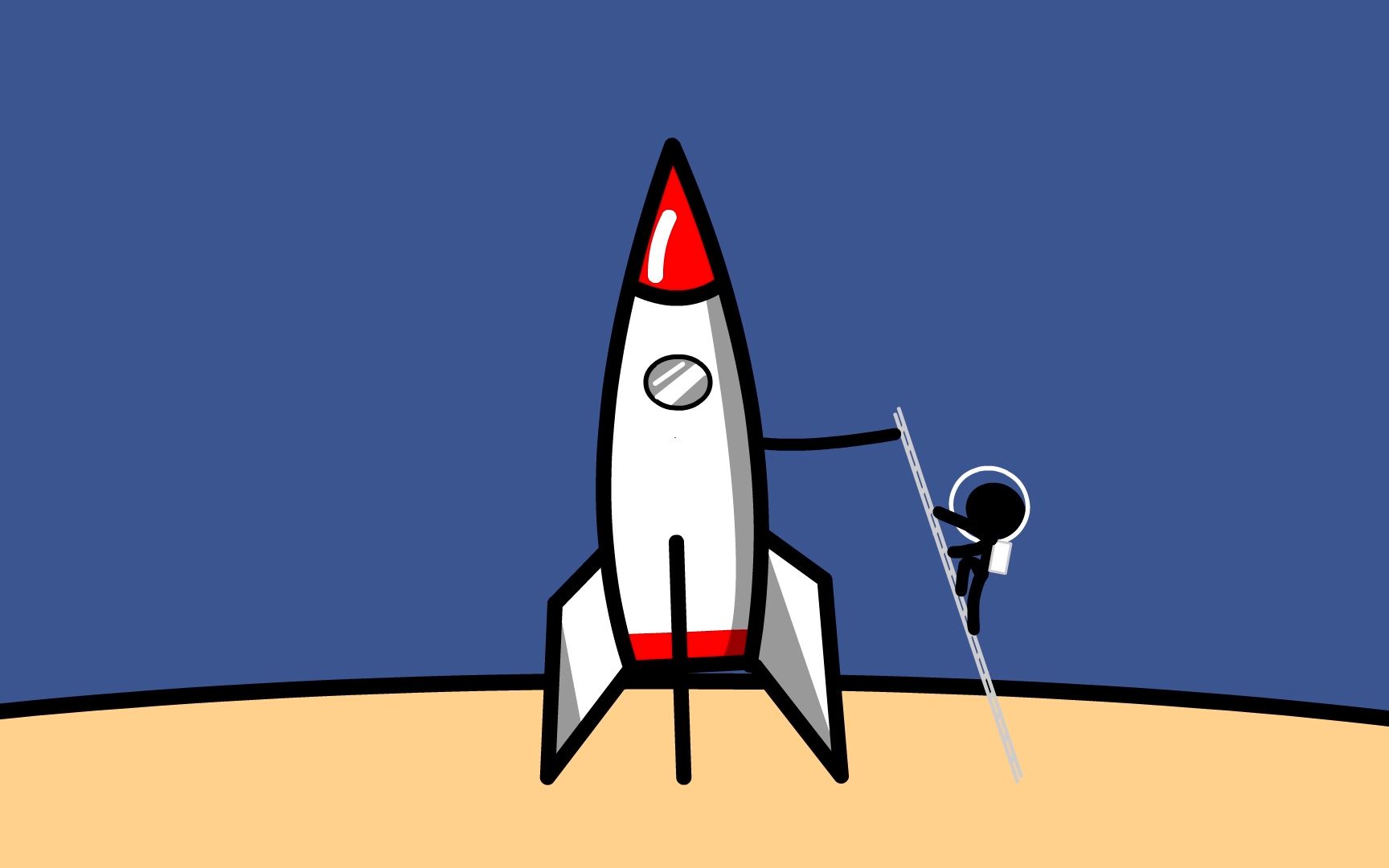 儿童火箭发射动画片图片