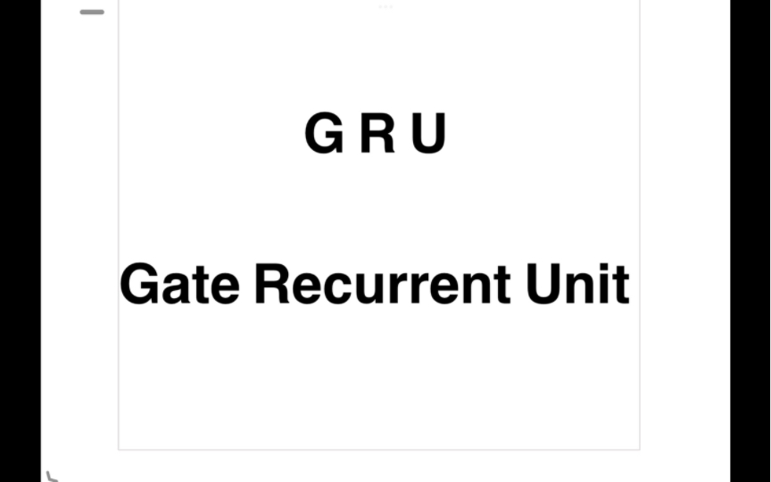 深度学习之GRU网络 (门控循环单元) 6分钟带你看懂GRU逻辑结构和实现原理!哔哩哔哩bilibili