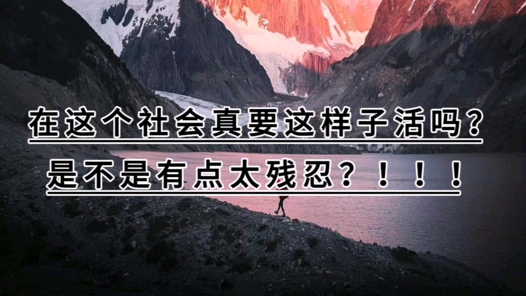 [图]在这个社会真要这样子活吗？是不是有点太残忍？！！！