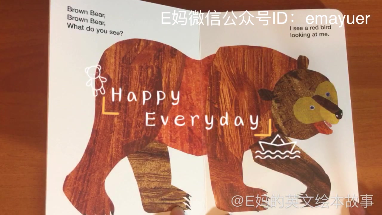 [图]E妈演读 英文绘本 第3期 《Brown Bear, Brown Bear, What Do You See?》