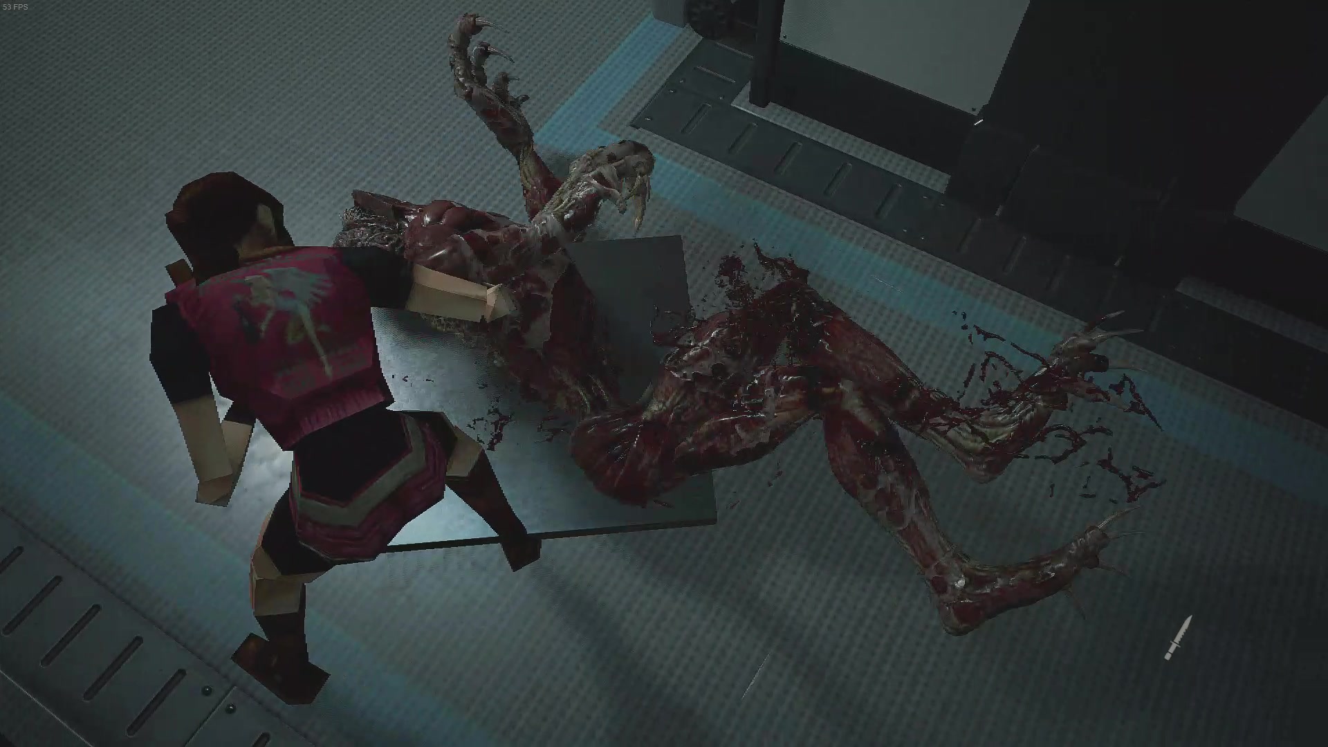 生化危机2重制版克莱尔刀舔舔(假)