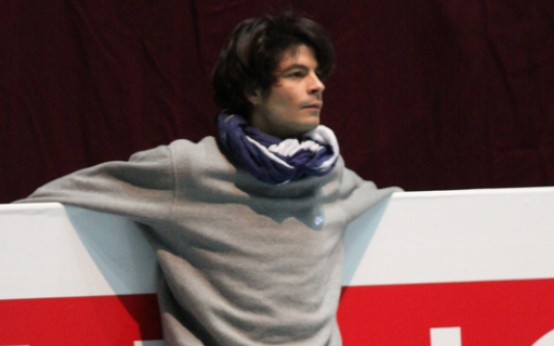 [图]【Stephane Lambiel】Ne Me Quitte Pas - practice - Euros 2010