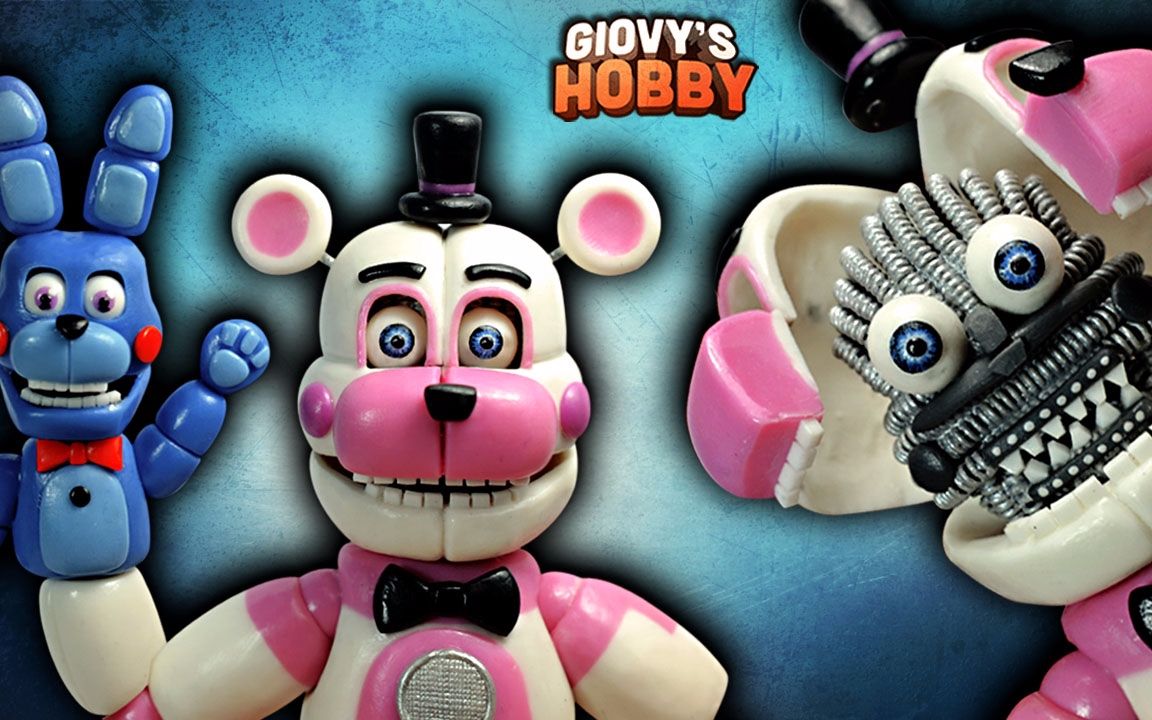 【fnaf】用超轻黏土制作一只funtime freddy!