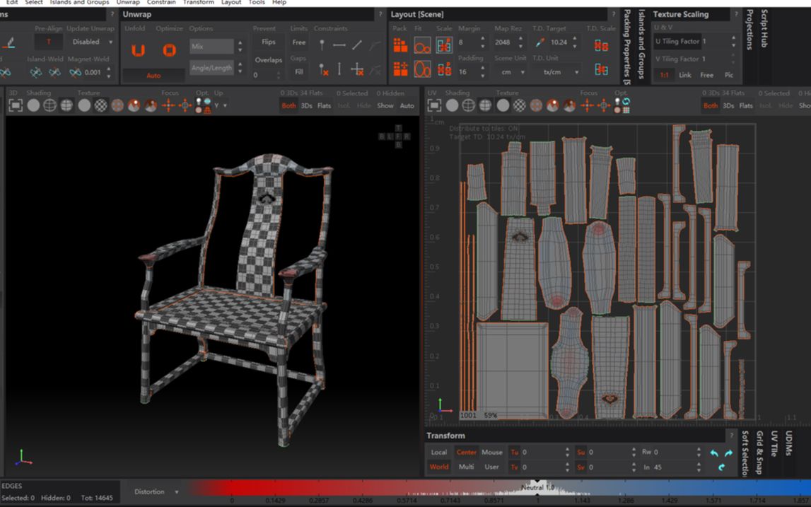一节课学会rizom展uv软件-rizom展uv教程精简版-3dmax家具建模课程