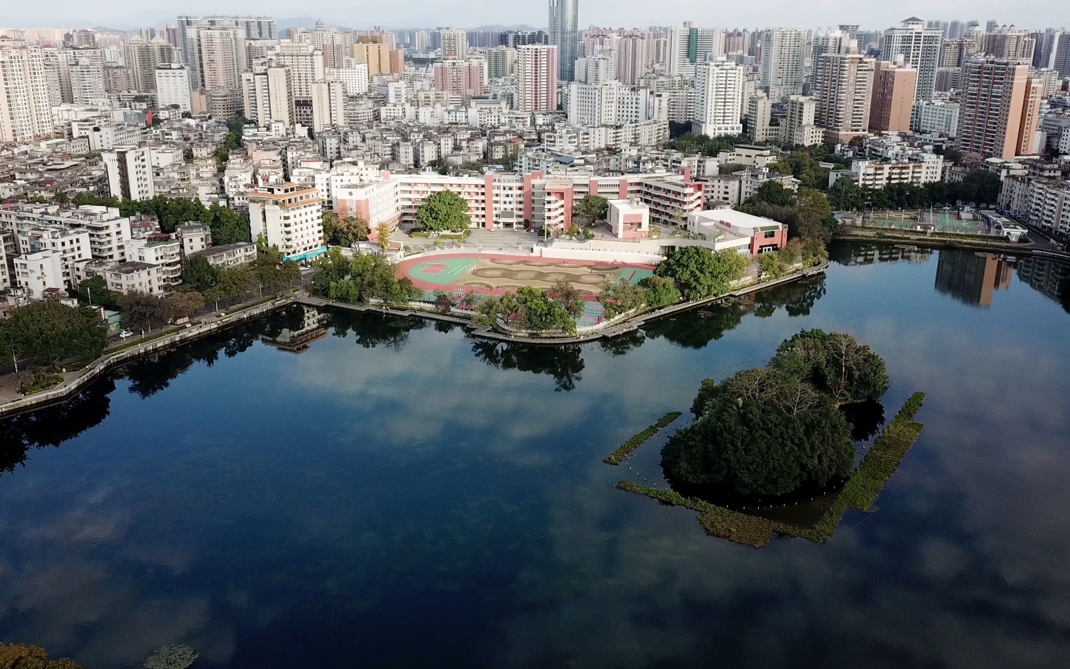 惠州一中南湖校区航拍(2023版)