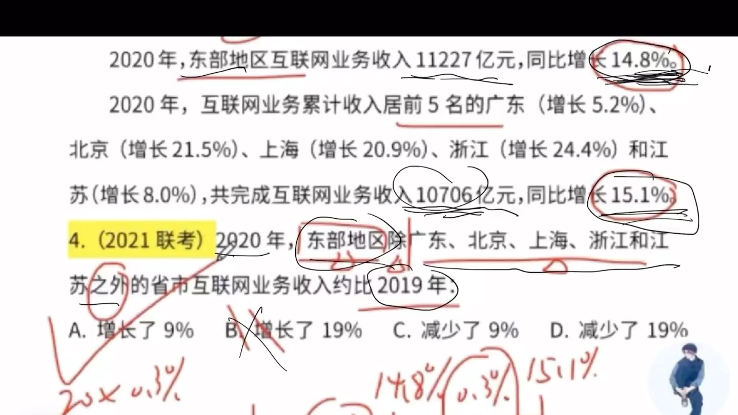 讲讲混合增长率,考前突击理解一下资料分析常见考点哔哩哔哩bilibili