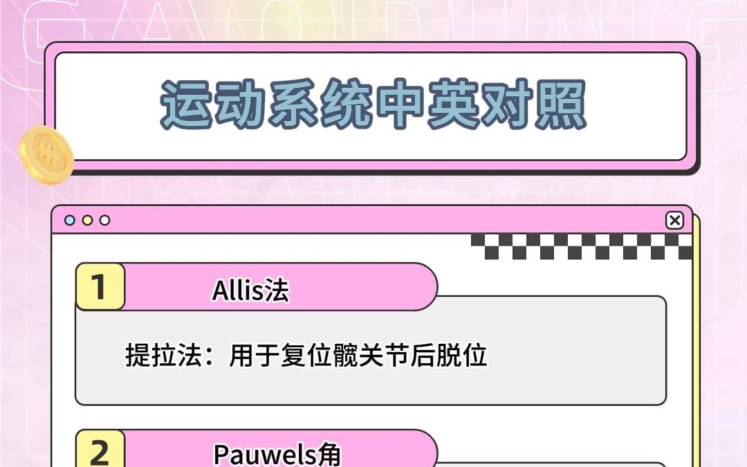 二试必考必背知识点 中英文对照!