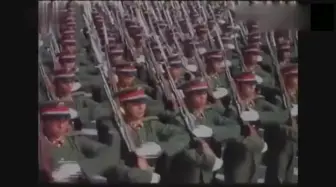 Download Video: 阅兵中的经典 84年这劈枪动作真是太帅了