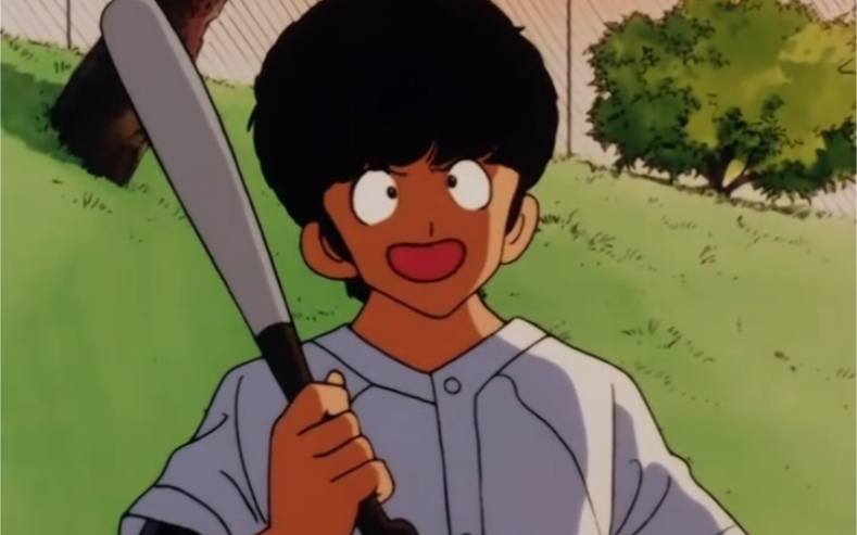 棒球英豪34,达也第一次登场主投