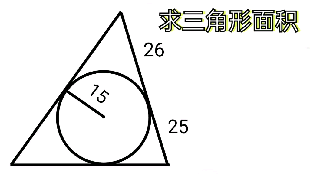 初中几何图形,求三角形面积哔哩哔哩bilibili