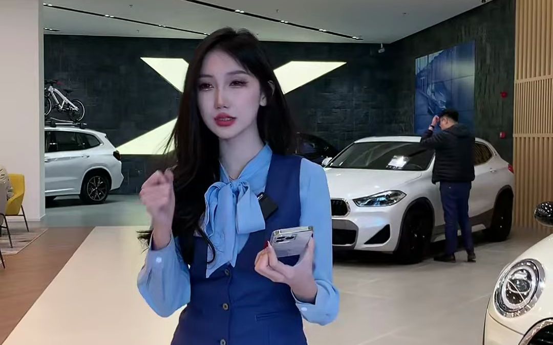 抖音车模丝袜女主播直播卖车 #614