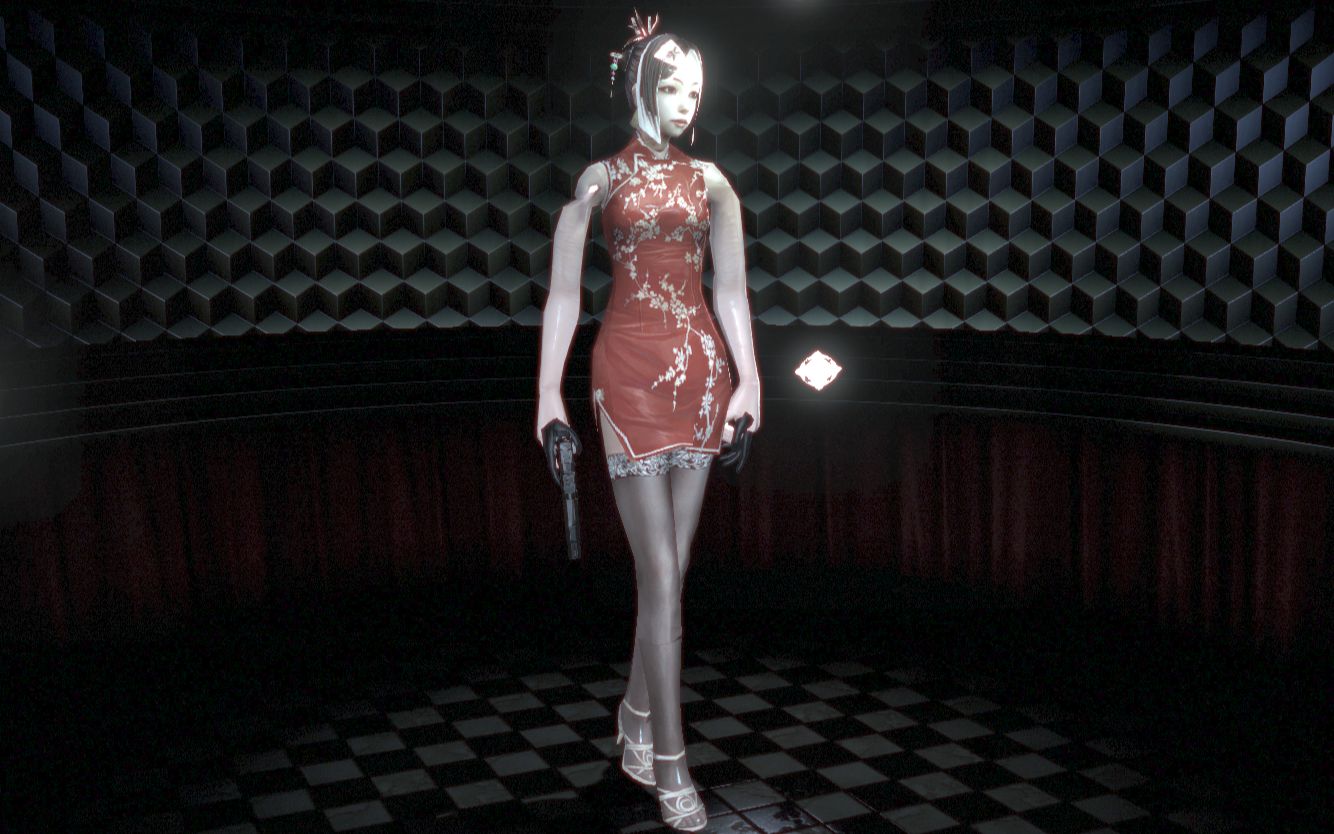 【生化危机6】黑丝旗袍娘梦瑶和卡拉的对线-cg