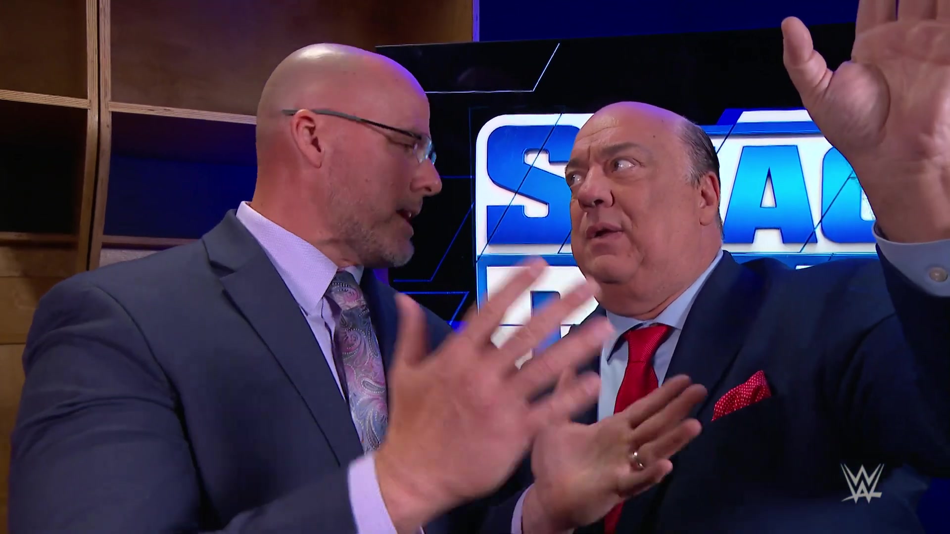 2022年4月29日海曼试图在摔跤狂飙上组建一支六人小组