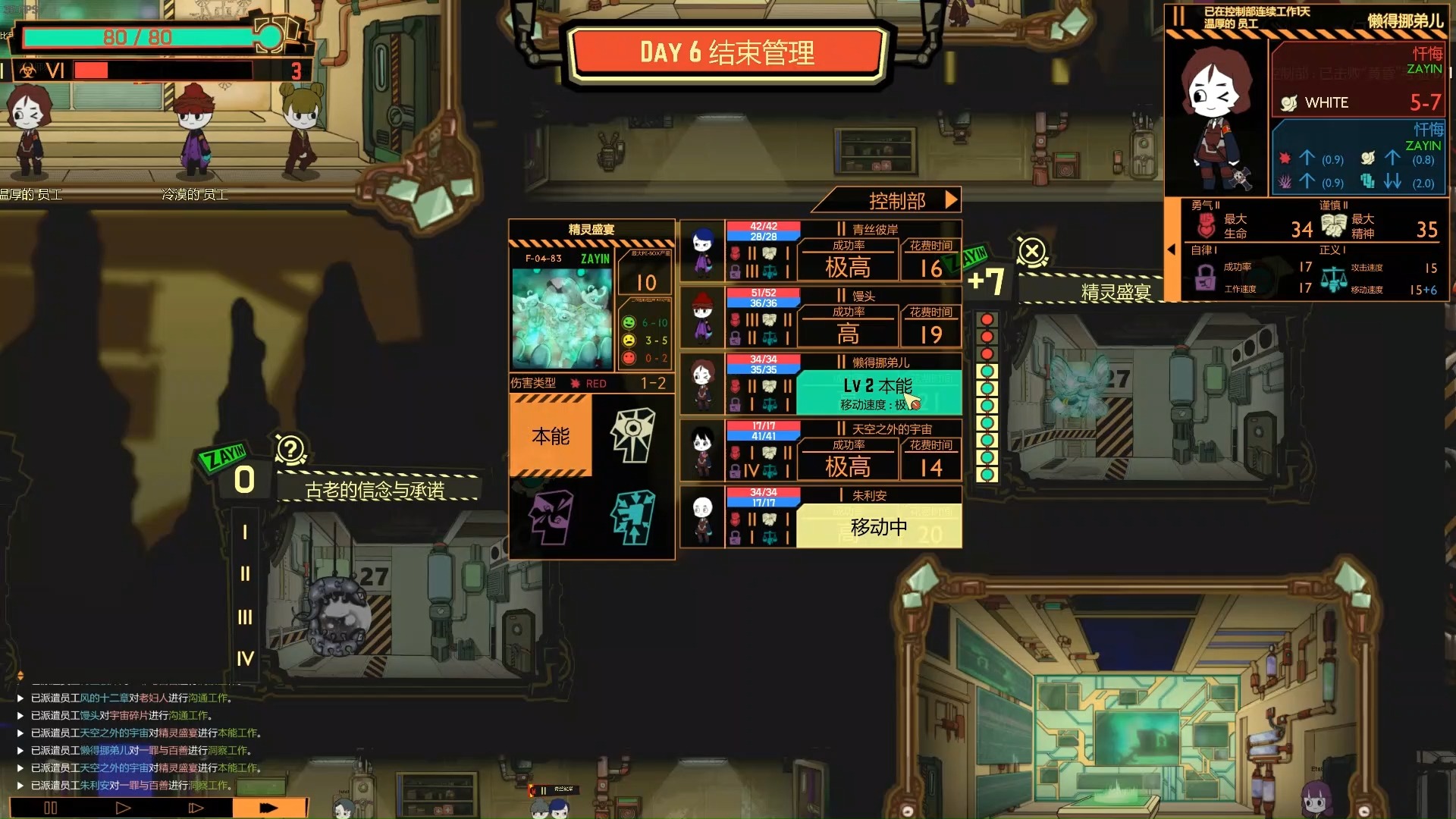 脑叶公司6day 情报部的开启,需要人陪的孤独奶奶