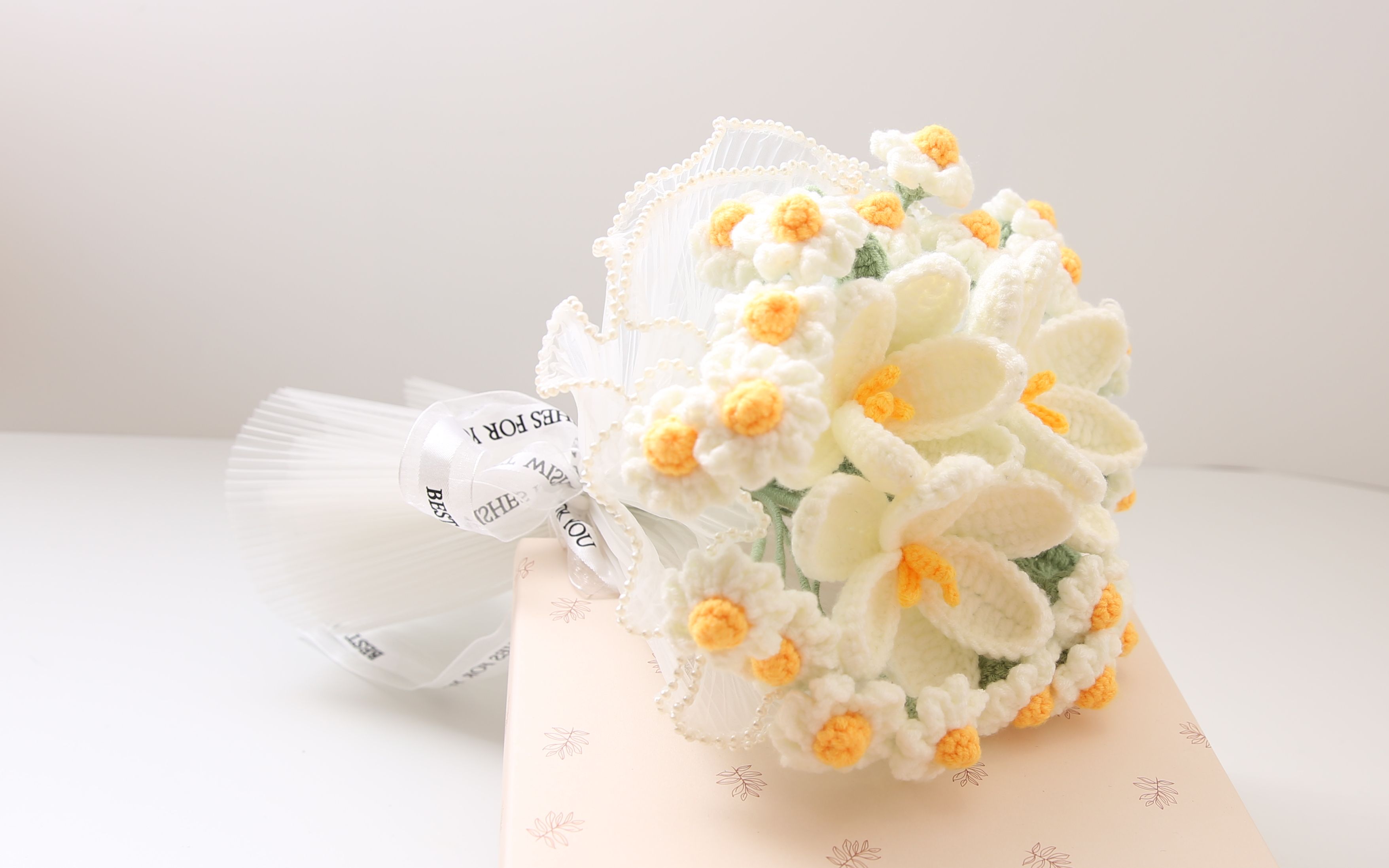 【花束包装教程】盛开郁金香珍珠纱花束包装视频教程 米妈手作幸福