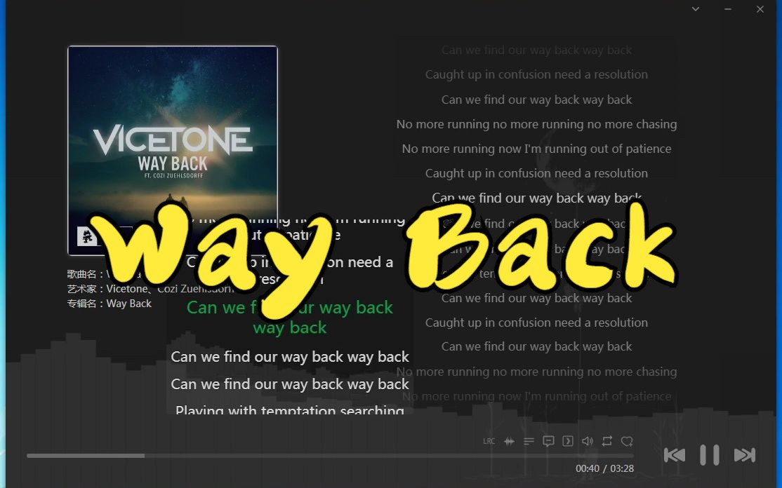 [图]『音乐路人Music』【日推歌单】“Can we find our way back way back”丨《Way Back》