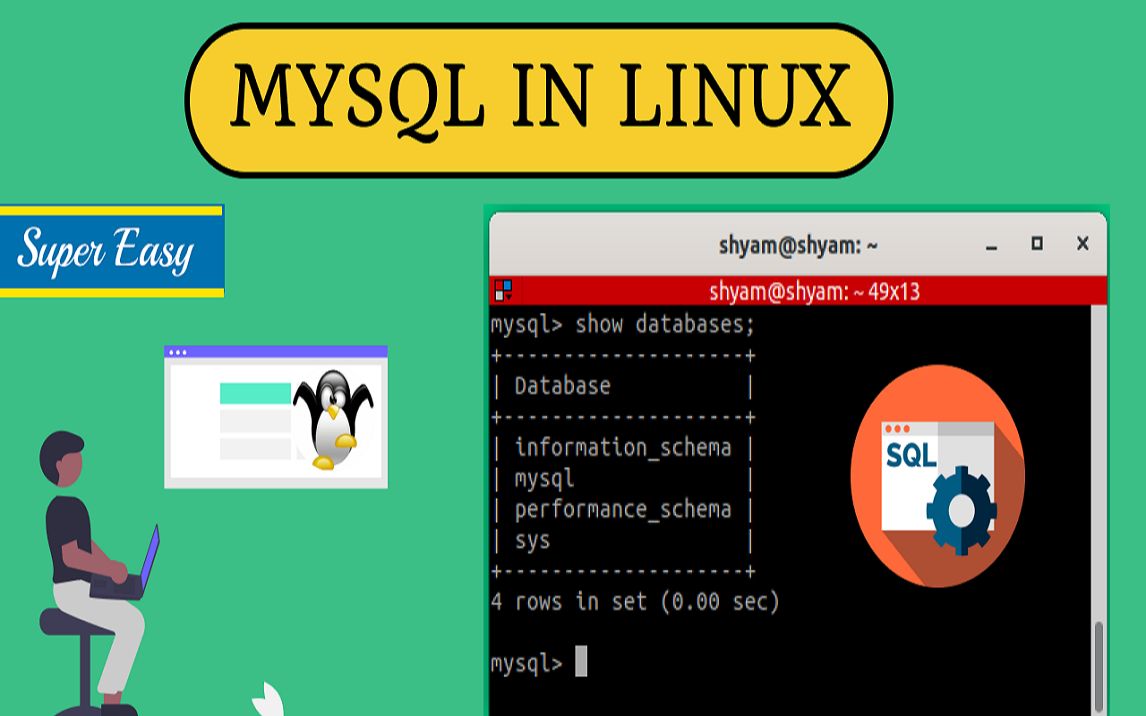 MySQL Linux 命令行教程哔哩哔哩bilibili